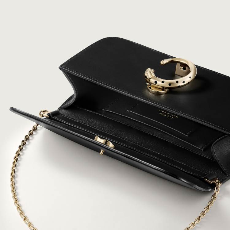 Panthère C 系列迷你款手袋 黑色 小牛皮