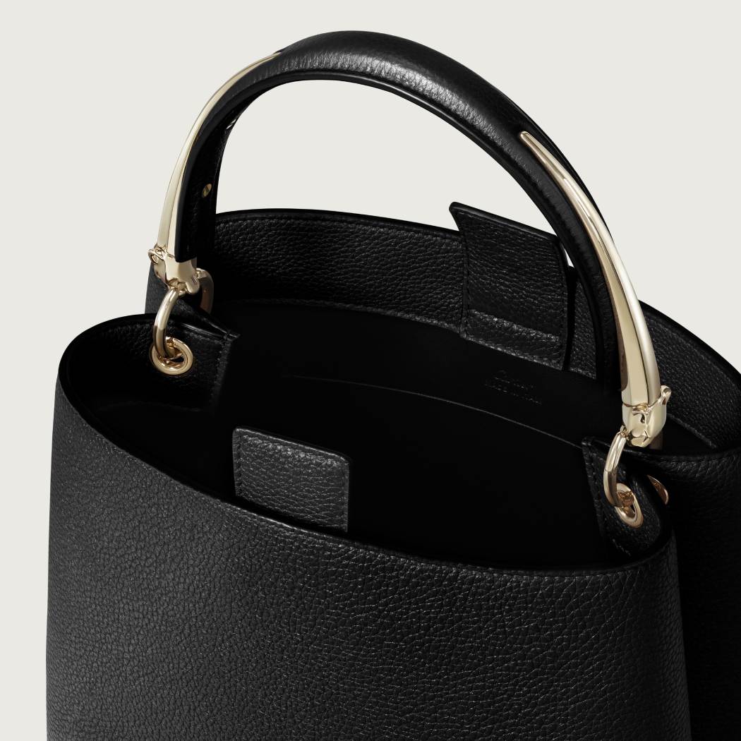 Panthère Double系列小号款手袋 黑色 小牛皮