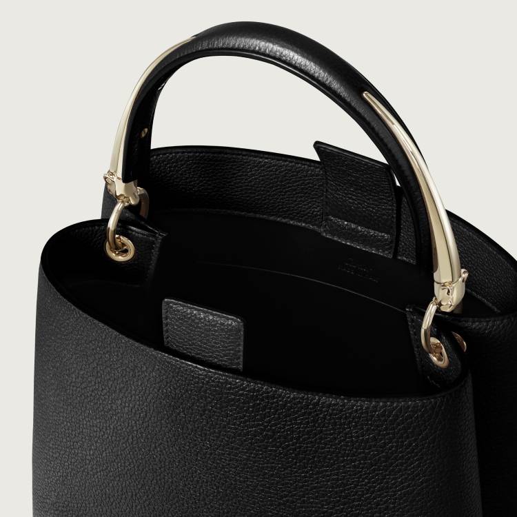 Panthère Double系列小号款手袋 黑色 小牛皮