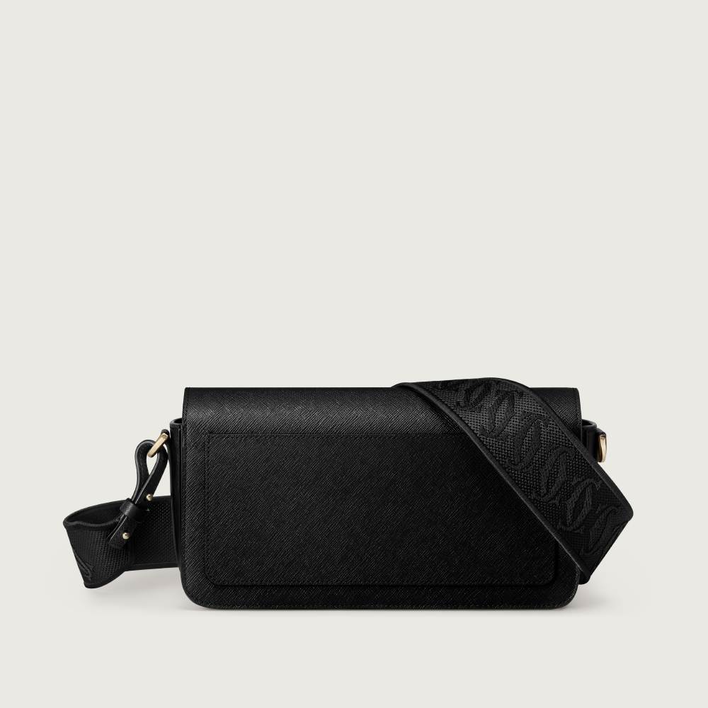 C de Cartier系列East-west手袋 黑色 小牛皮