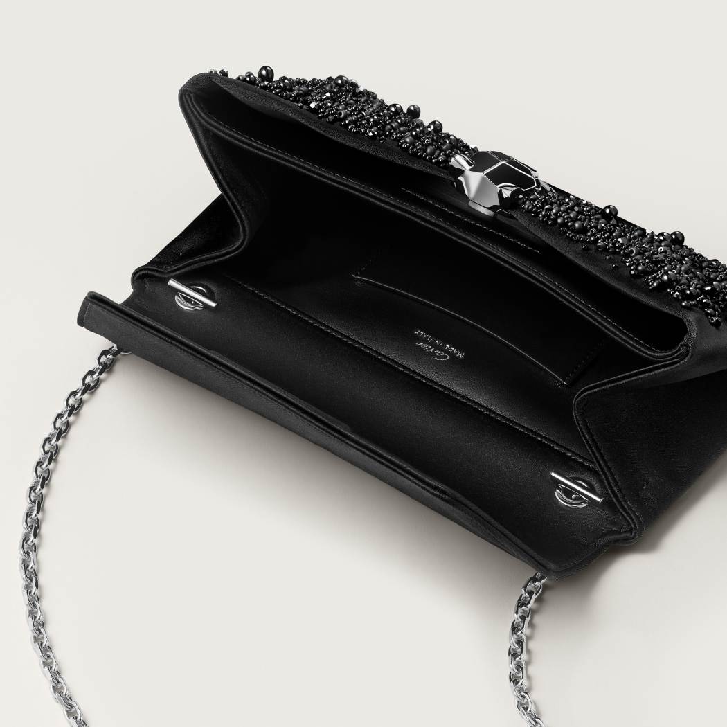 Panthère Graphique系列手拿包 黑色 刺绣