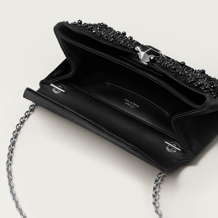 Panthère Graphique系列手拿包 黑色 刺绣