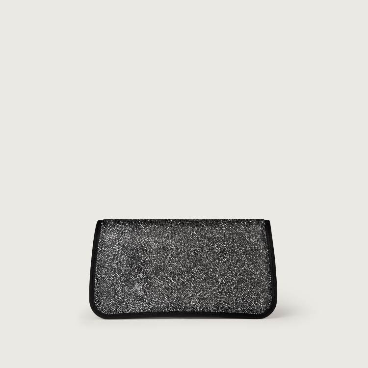 Panthère C de Cartier系列迷你款链条手袋 黑色 玻璃圆珠