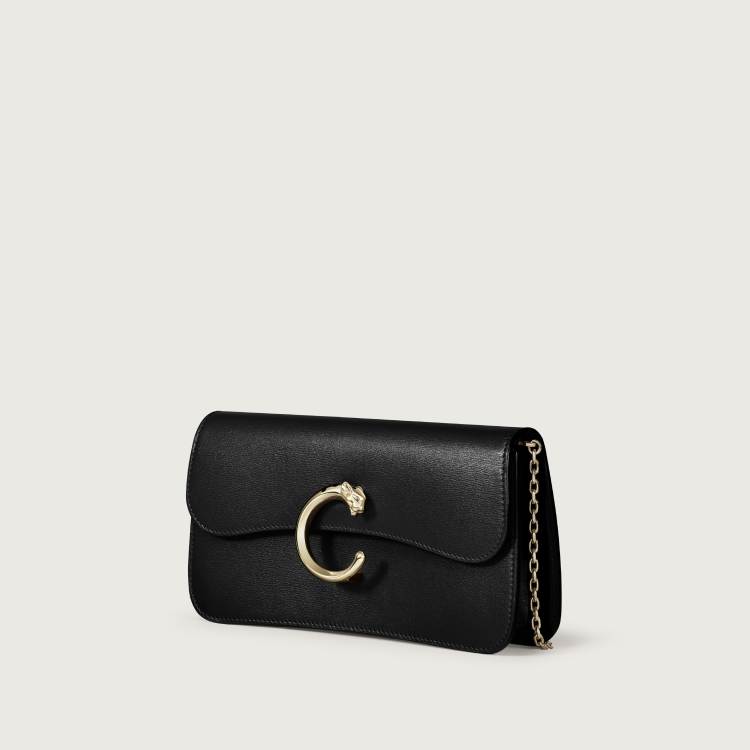 Panthère C 系列迷你款手袋 黑色 小牛皮