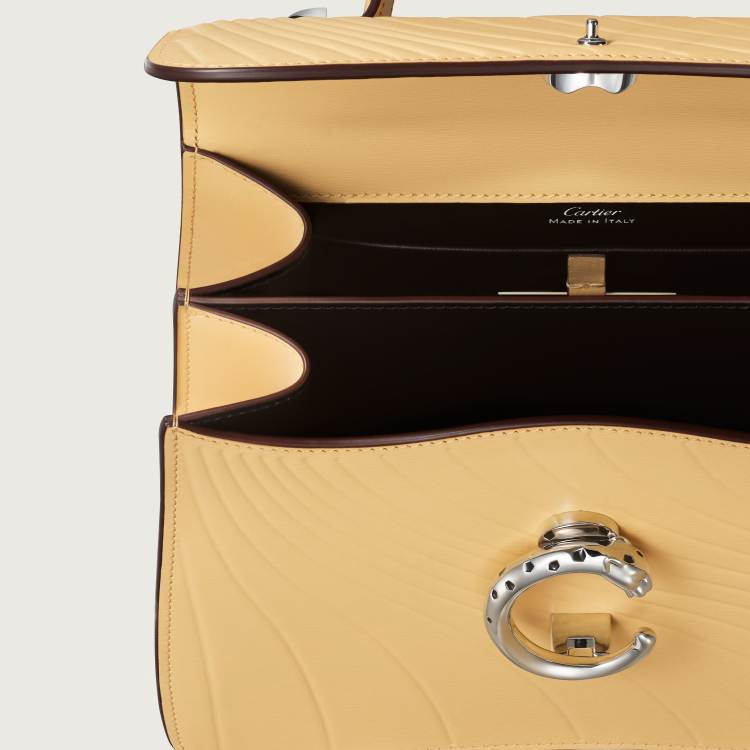 Panthère C系列小号款手袋 Mimosa yellow 小牛皮