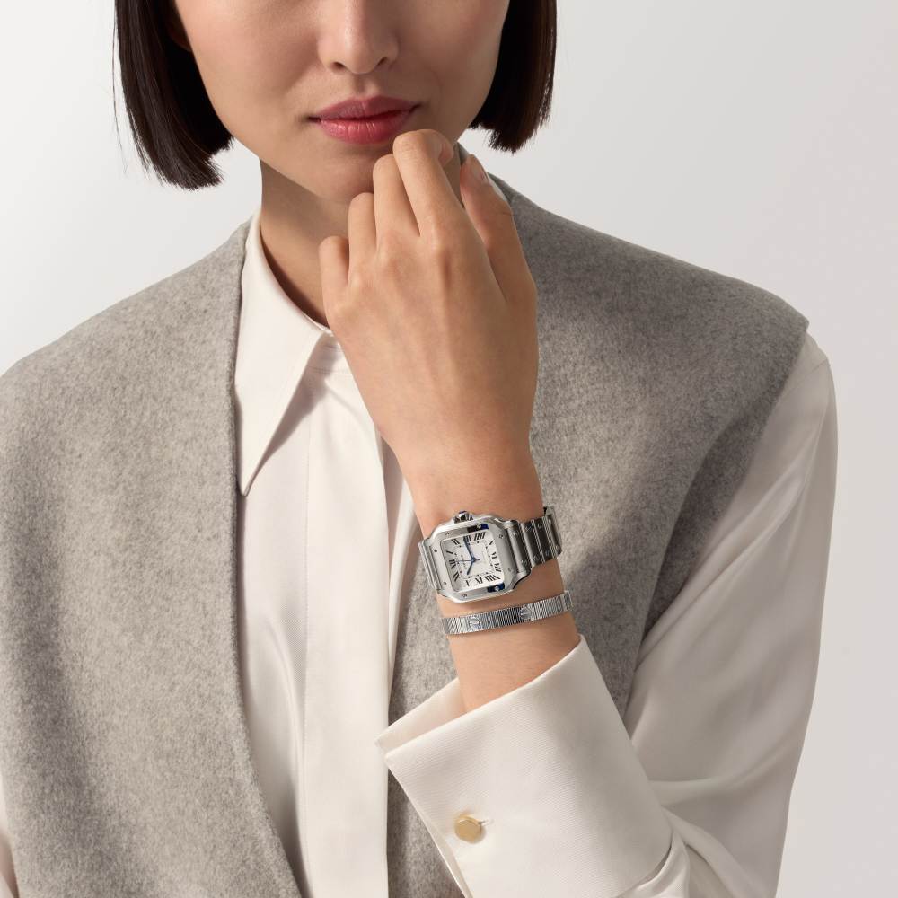 Santos de Cartier腕表  精钢 自动上链