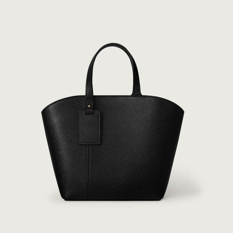 C de Cartier系列迷你款托特手袋 黑色 小牛皮