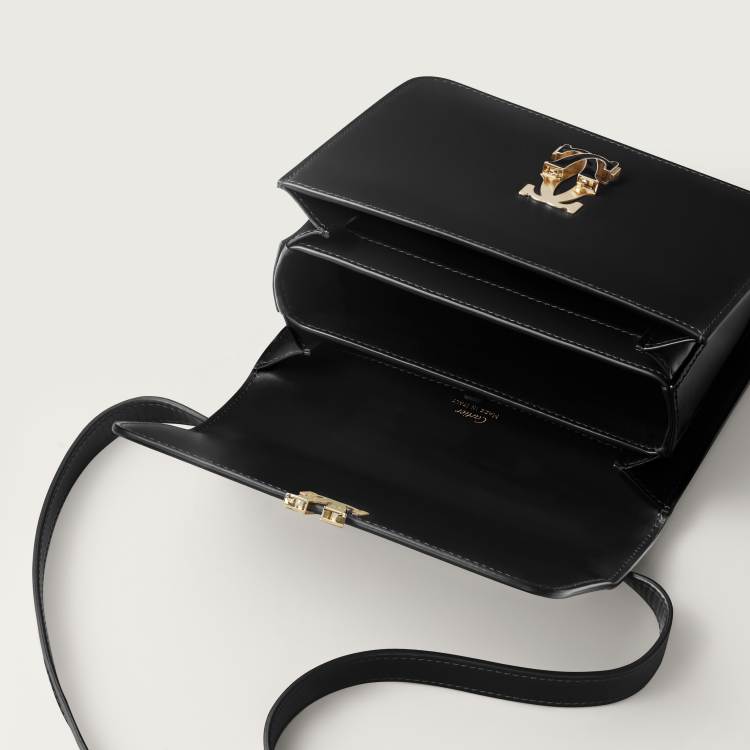 C de Cartier系列迷你款手袋 黑色 小牛皮