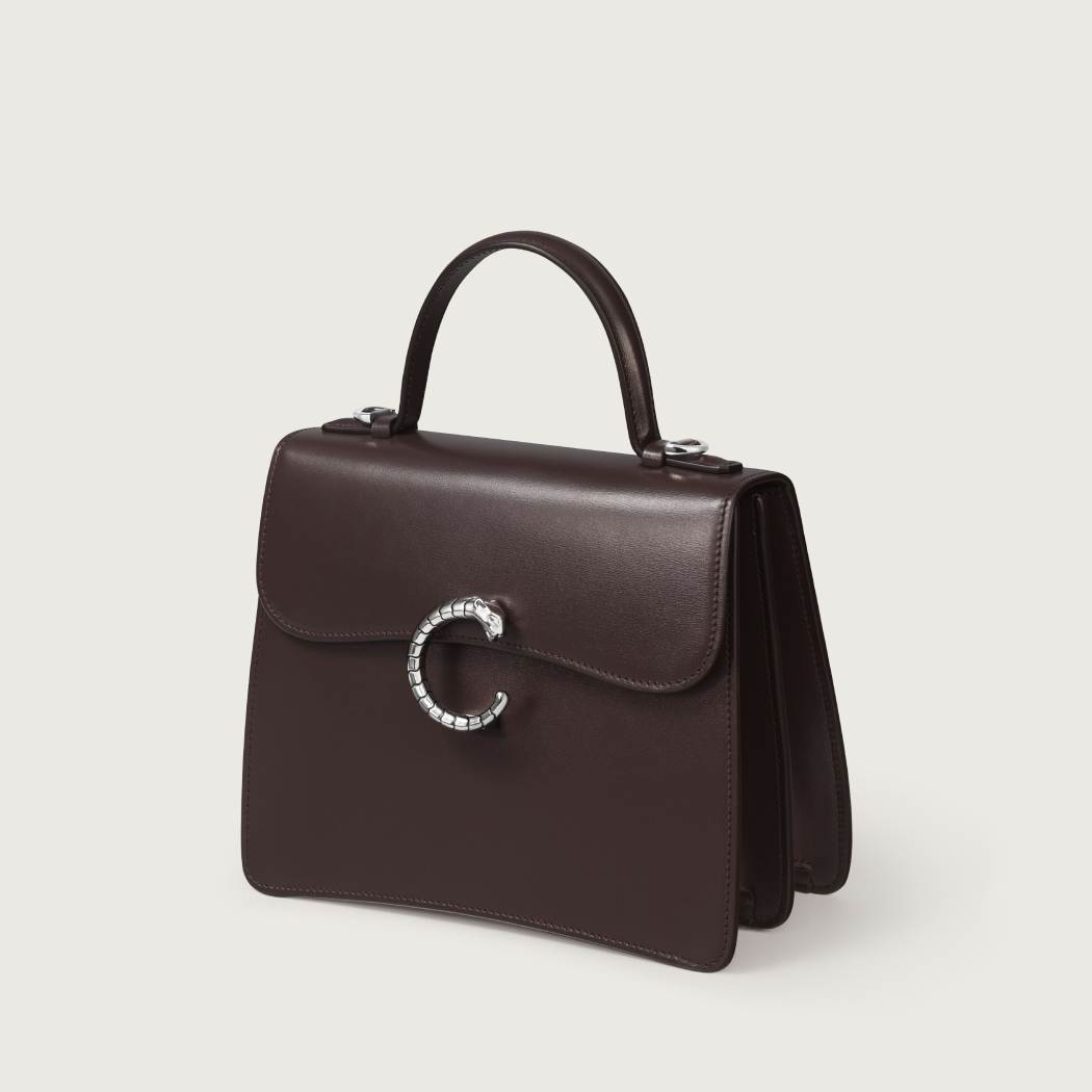 Panthère C系列小号款手袋 棕色 小牛皮