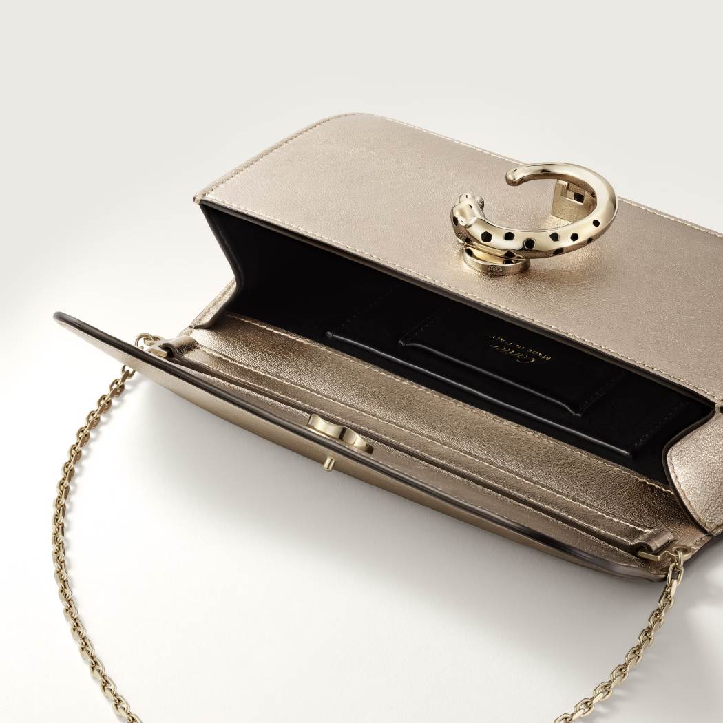 Panthère C 系列迷你款手袋 金色 小牛皮