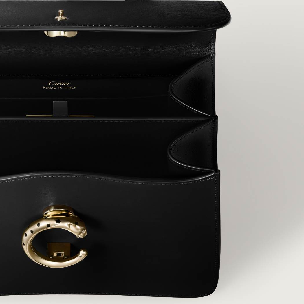 Panthère C系列小号款手袋 黑色 小牛皮