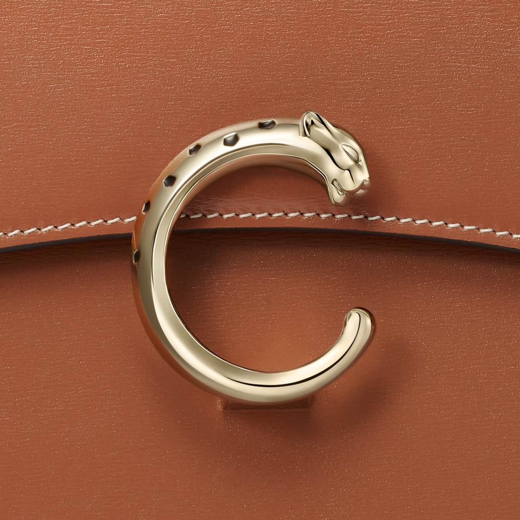 Panthère C系列小号款手袋 淡褐色 小牛皮