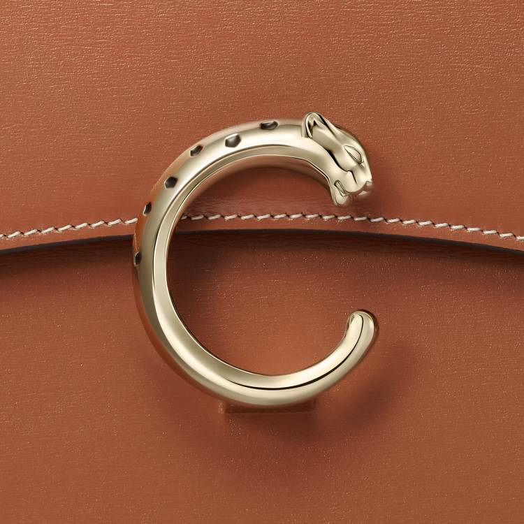 Panthère C系列小号款手袋 淡褐色 小牛皮