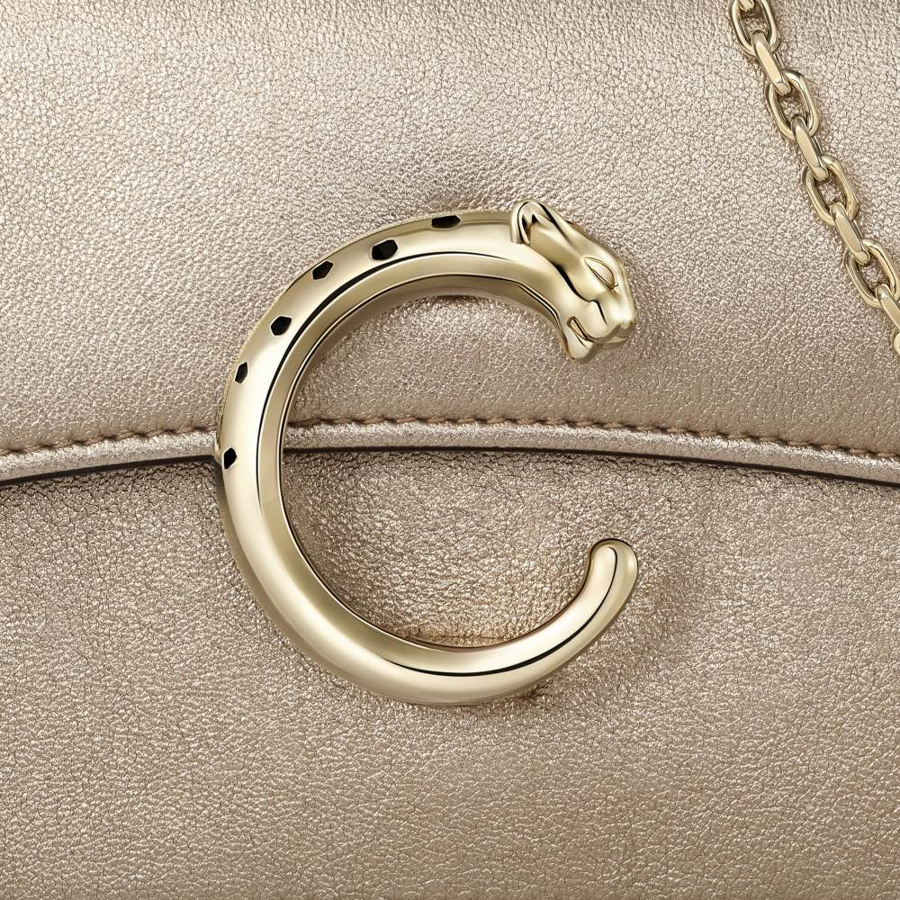 Panthère C 系列迷你款手袋 金色 小牛皮