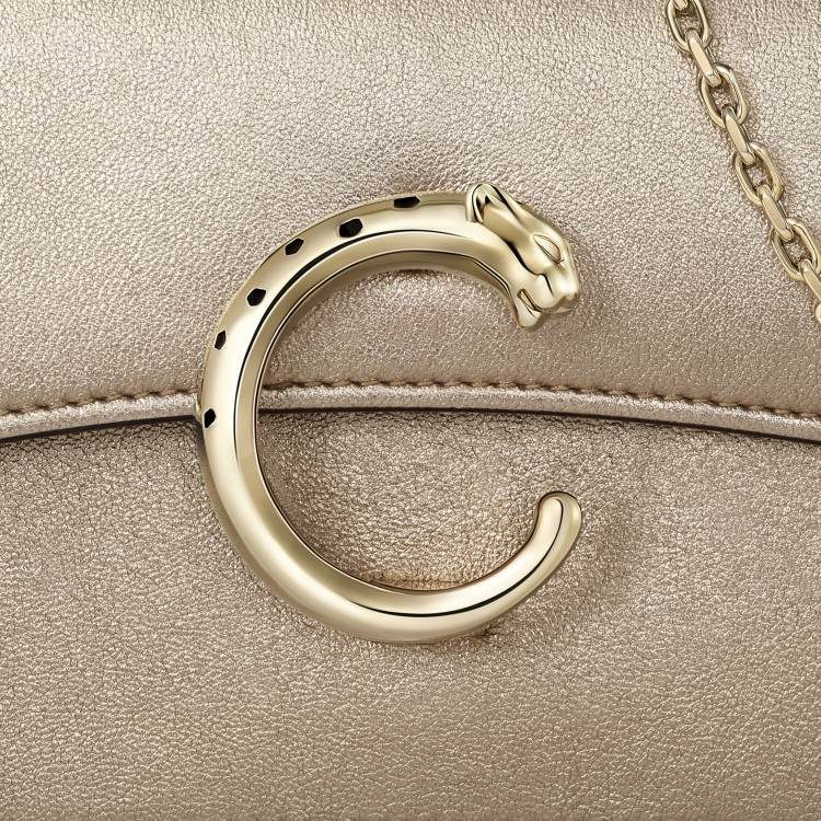 Panthère C 系列迷你款手袋 金色 小牛皮