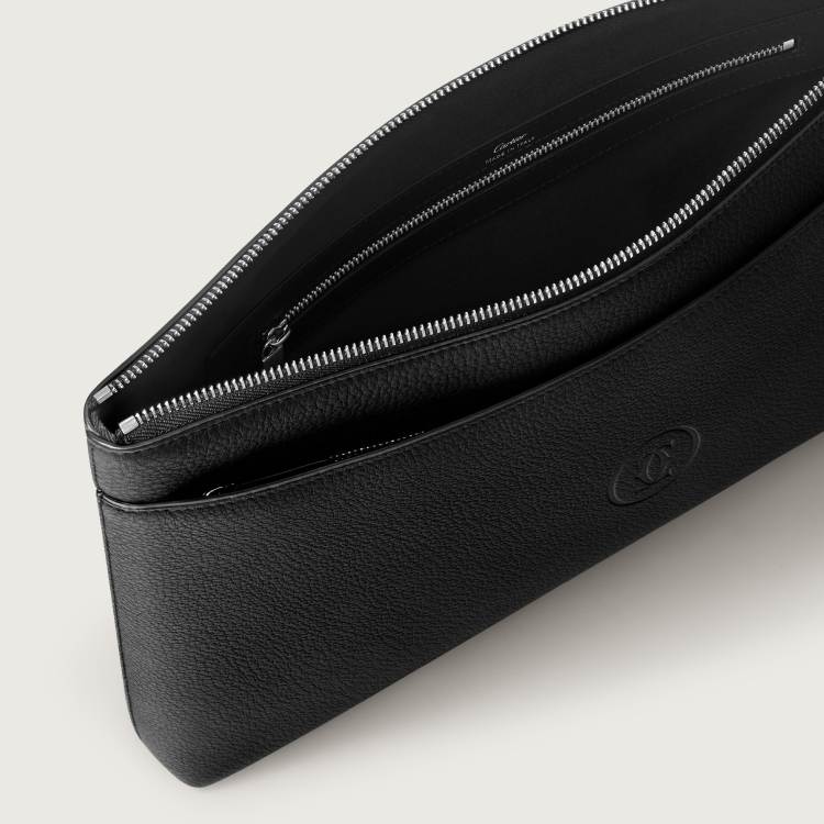 Must系列大号款手拿包 黑色 小牛皮