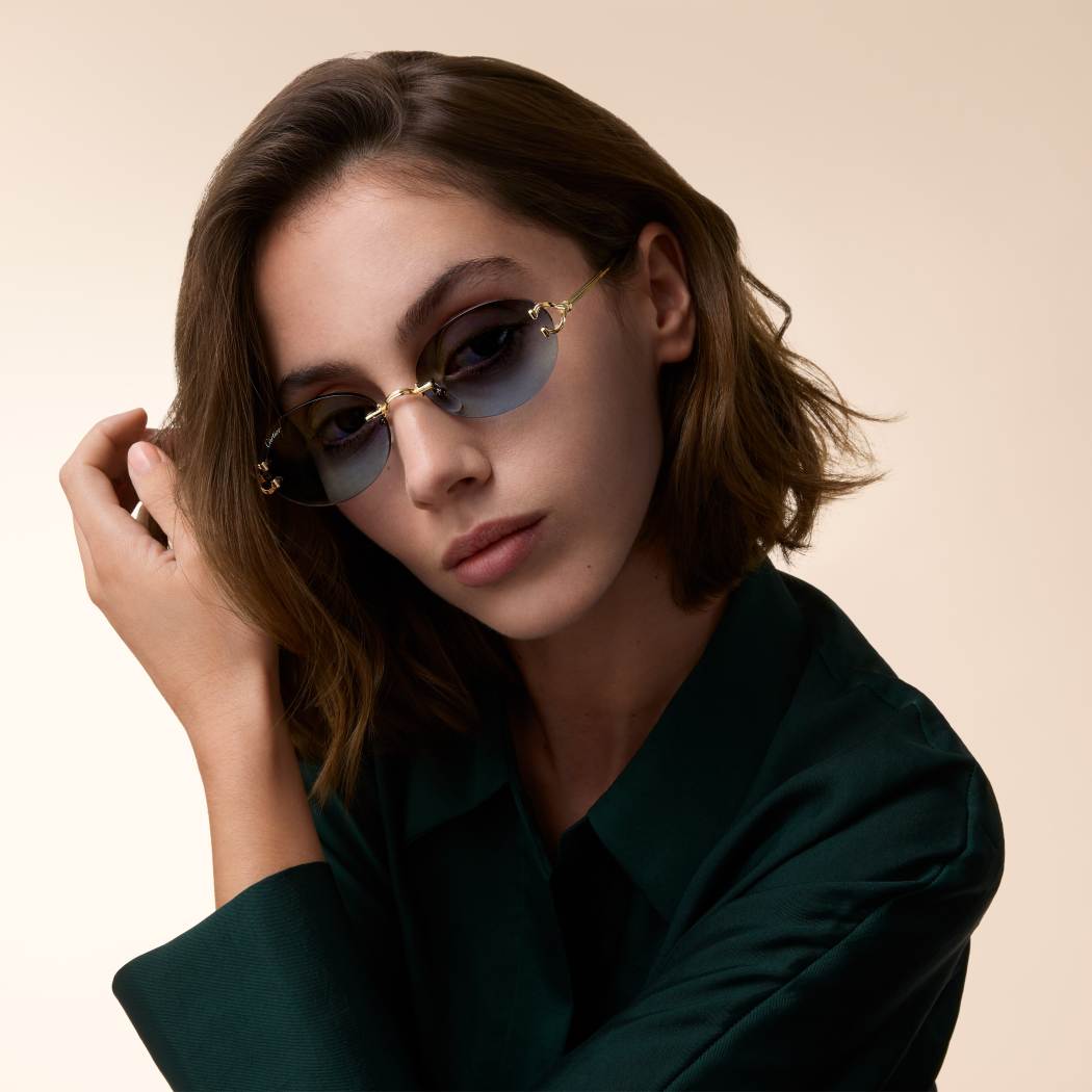 经典C字装饰太阳眼镜