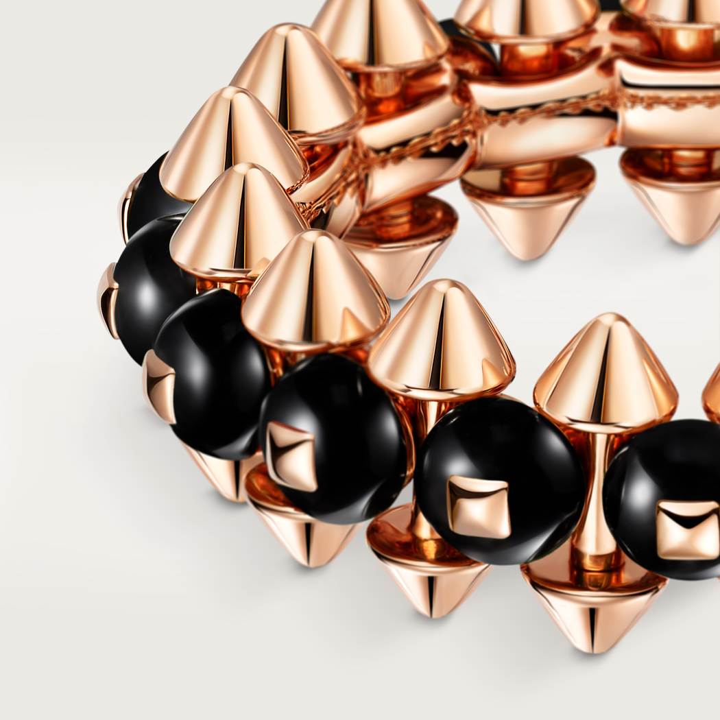 Clash de Cartier戒指，缟玛瑙 18K玫瑰金