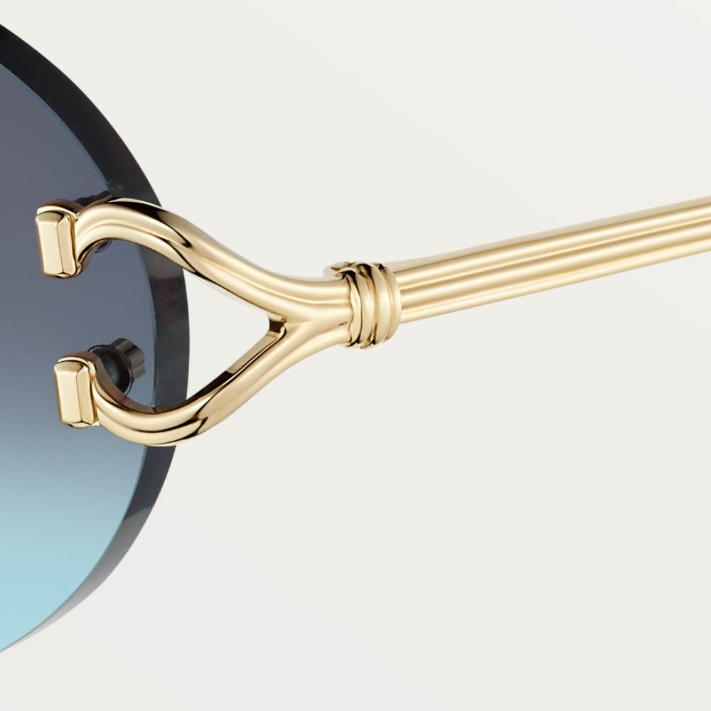 经典C字装饰太阳眼镜