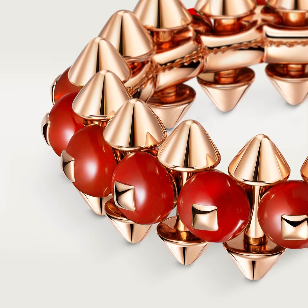 Clash de Cartier戒指，玛瑙 18K玫瑰金