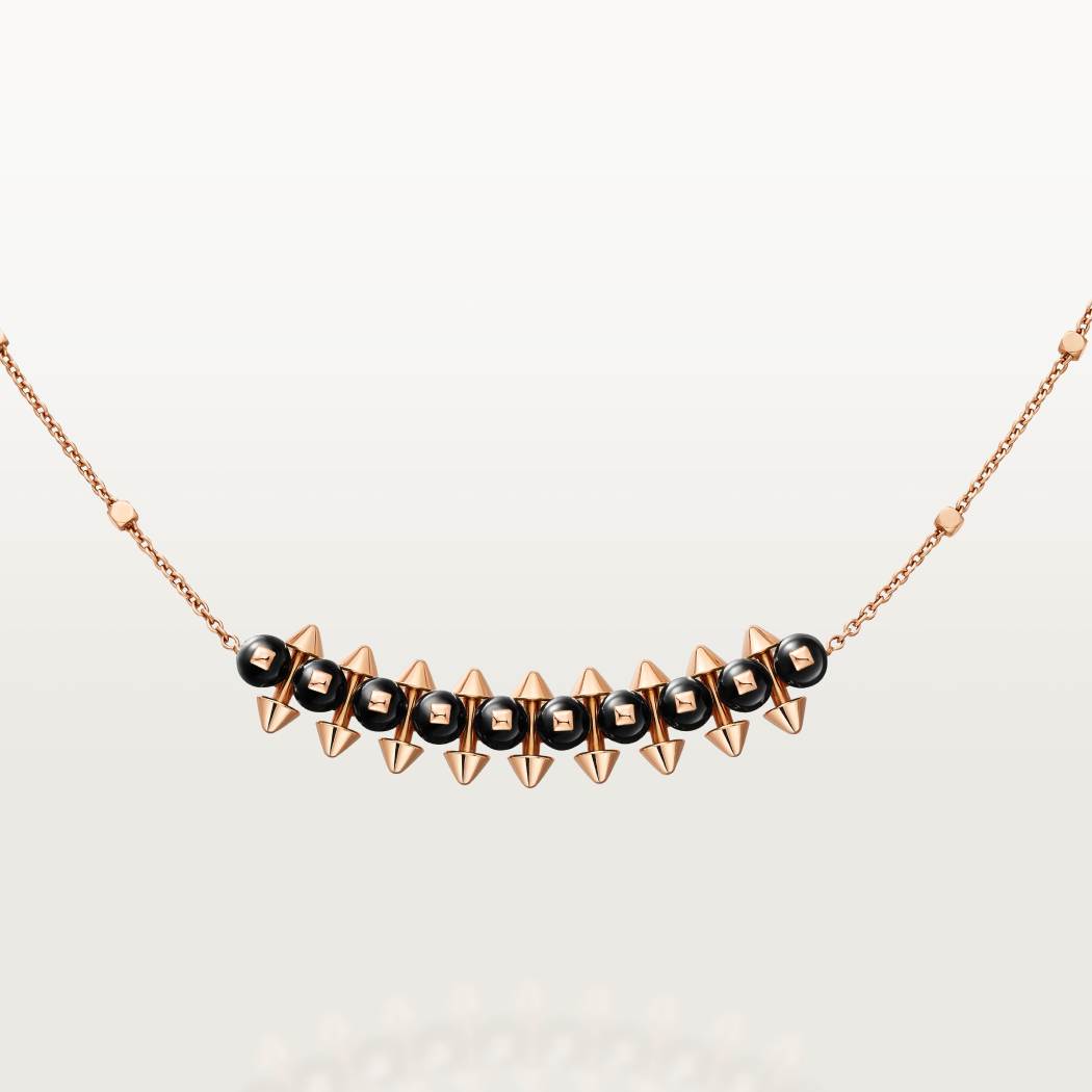 Clash de Cartier吊坠项链，缟玛瑙 18K玫瑰金