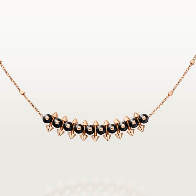 Clash de Cartier吊坠项链，缟玛瑙 18K玫瑰金