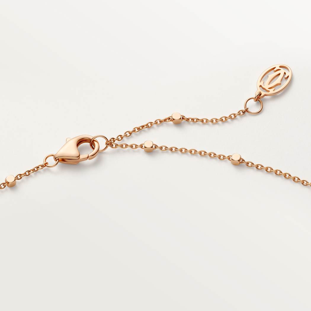 Clash de Cartier吊坠项链，粉色玉髓 18K玫瑰金