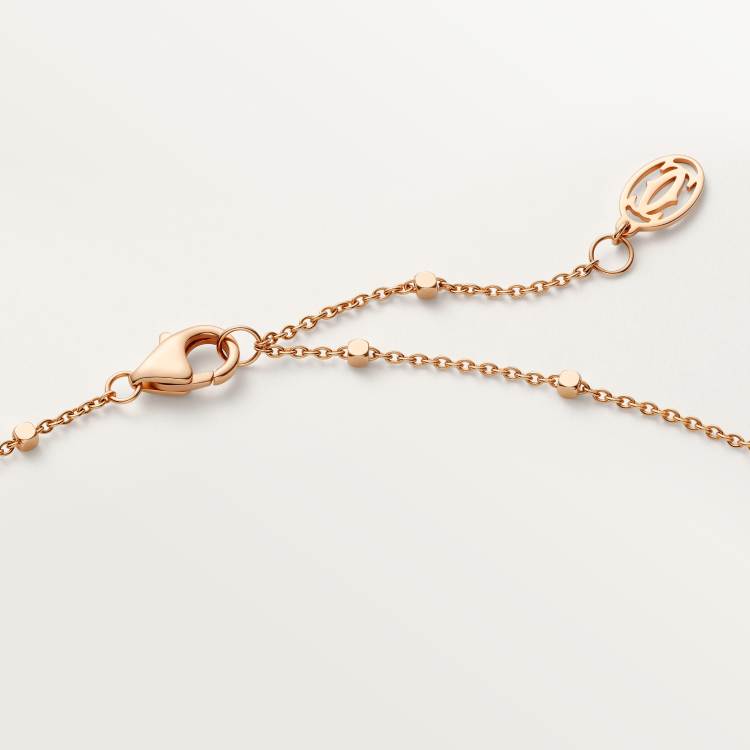 Clash de Cartier吊坠项链，粉色玉髓 18K玫瑰金