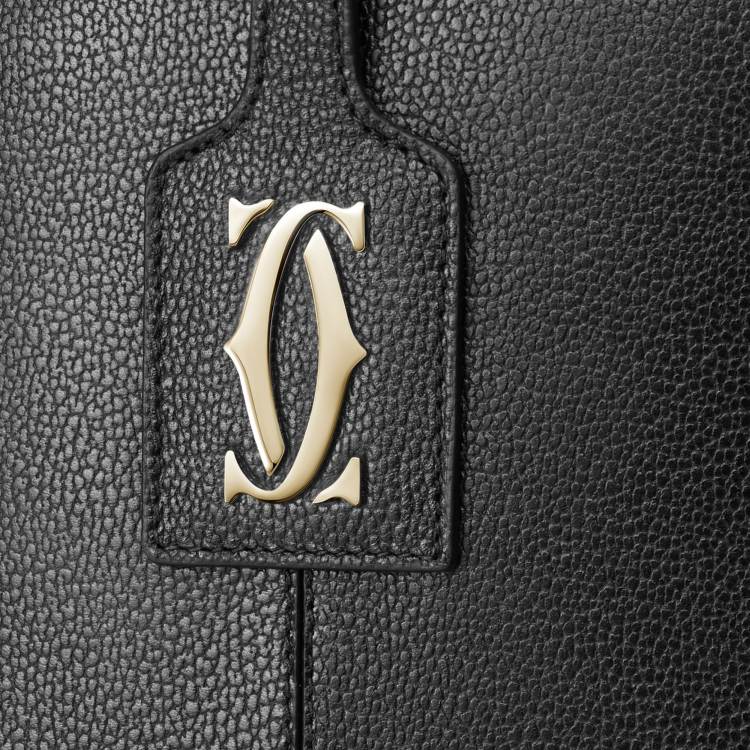 C de Cartier系列托特手袋 黑色 小牛皮