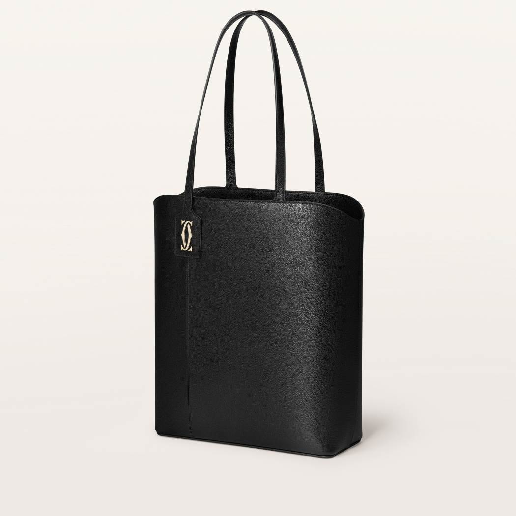 C de Cartier系列托特手袋 黑色 小牛皮