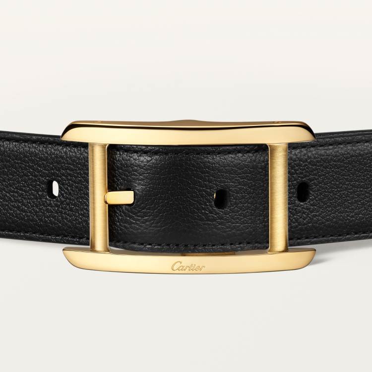 Tank Américaine皮带 黑色和棕色 牛皮