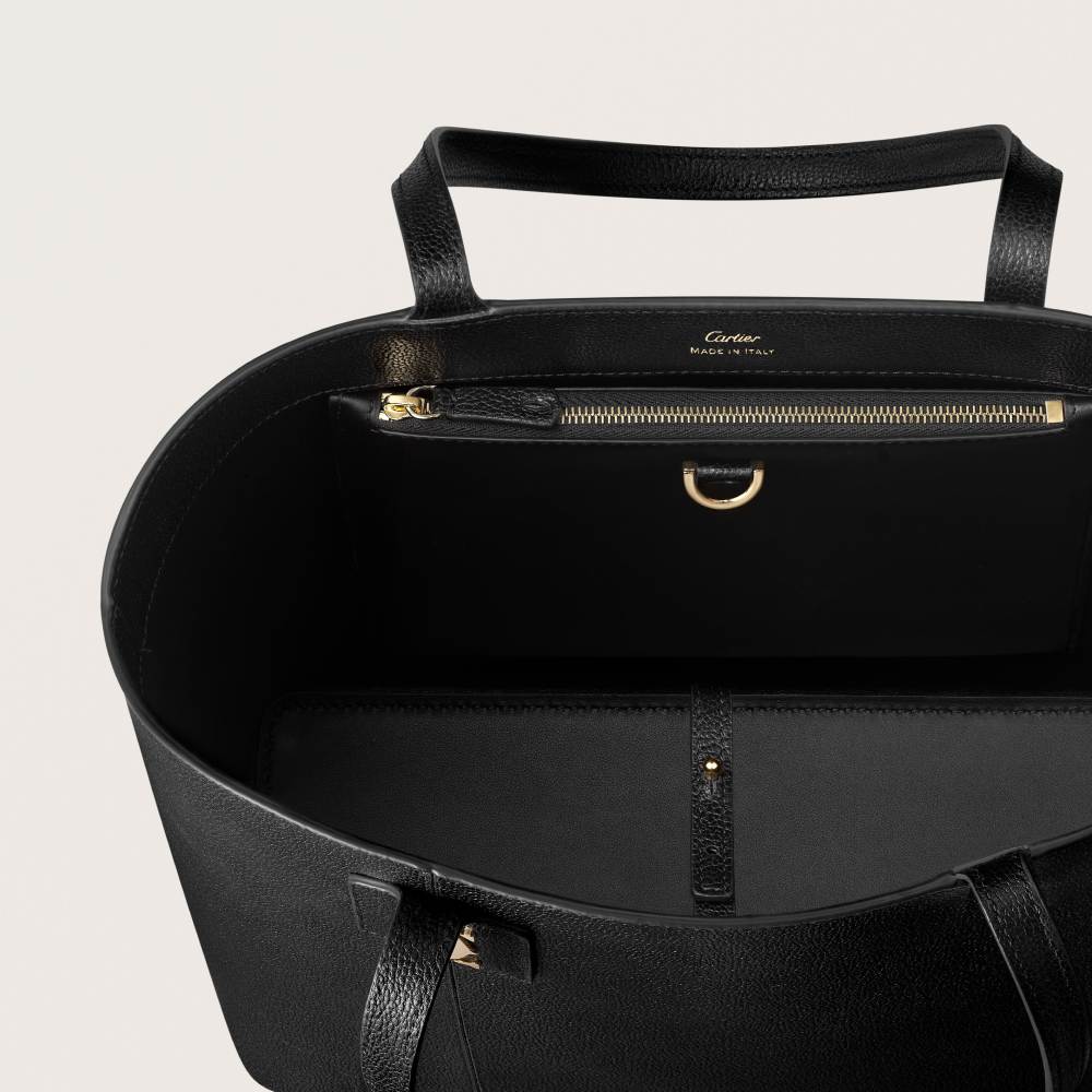 C de Cartier系列托特手袋 黑色 小牛皮