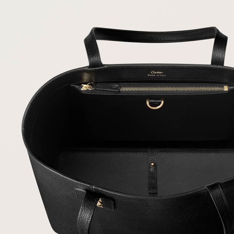 C de Cartier系列托特手袋 黑色 小牛皮
