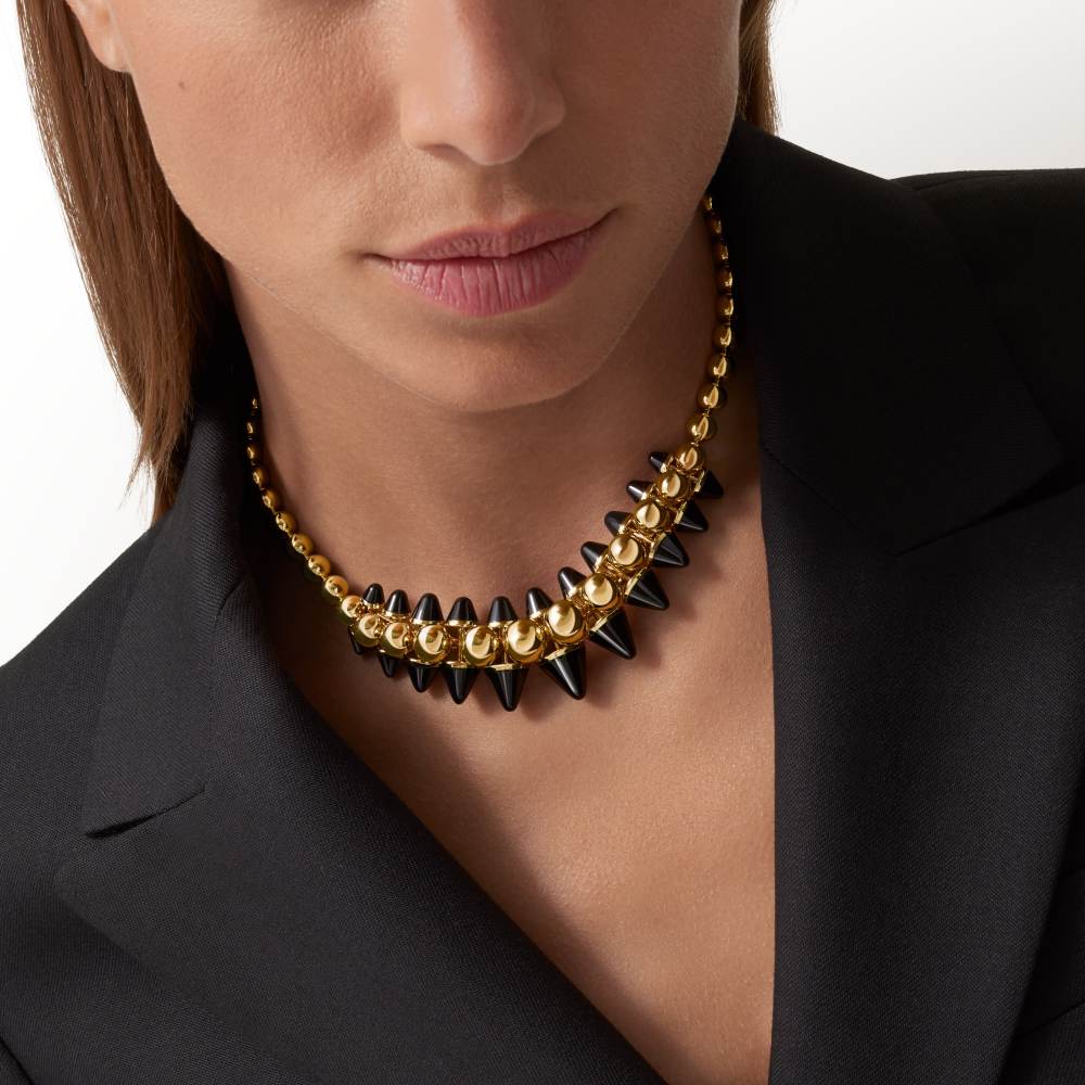 Clash de Cartier项链，超大号款，缟玛瑙 18K黄金