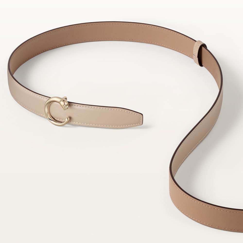 Panthère de Cartier系列25毫米皮带 米色 小牛皮