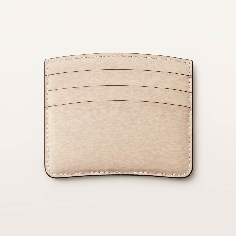 Panthère C系列卡片夹 米色 小牛皮