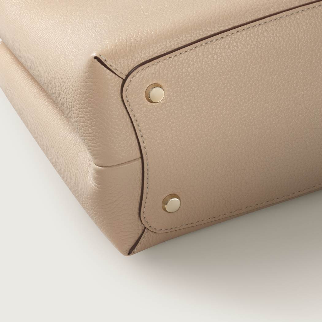 Panthère Double系列小号款手袋 米色 小牛皮