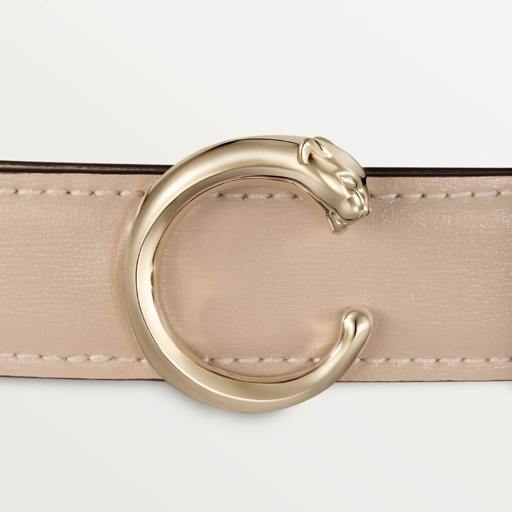 Panthère de Cartier系列25毫米皮带 米色 小牛皮