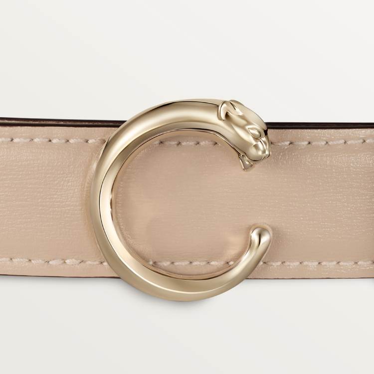 Panthère de Cartier系列25毫米皮带 米色 小牛皮