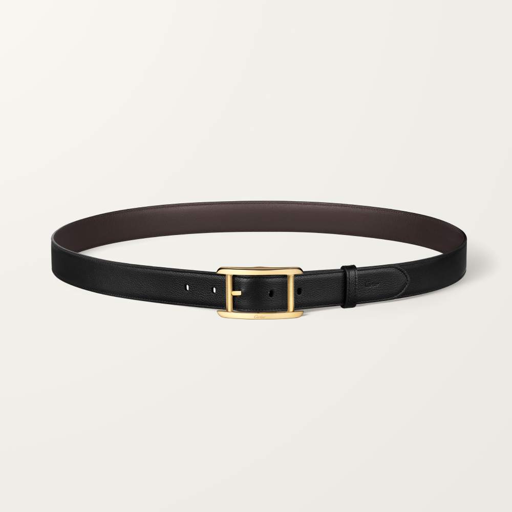 Tank Américaine皮带 黑色和棕色 牛皮