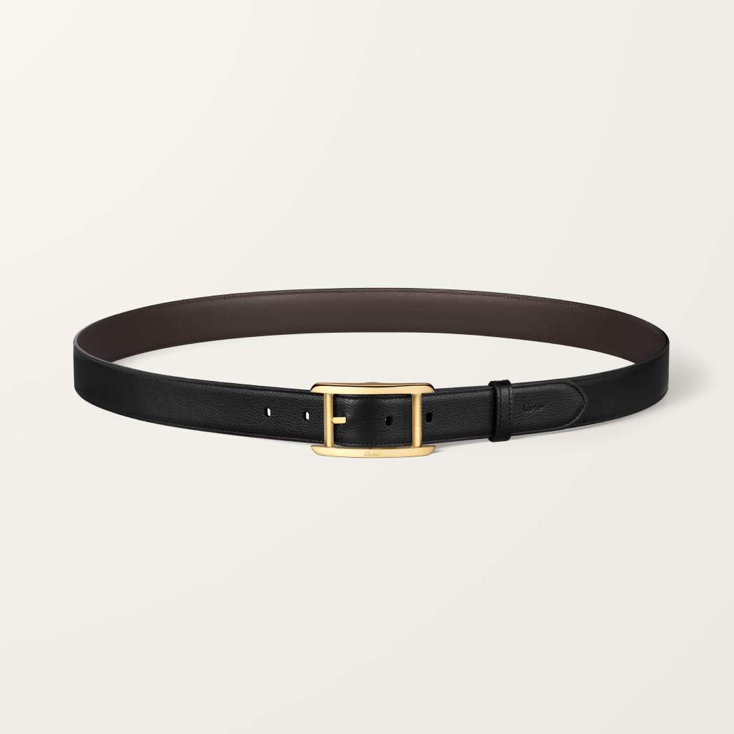 Tank Américaine皮带 黑色和棕色 牛皮