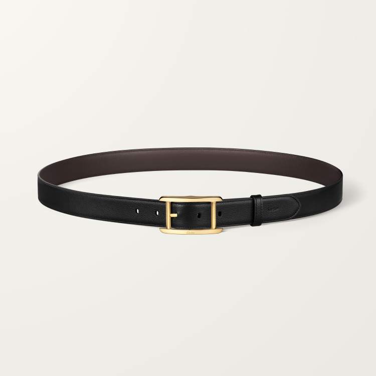 Tank Américaine皮带 黑色和棕色 牛皮