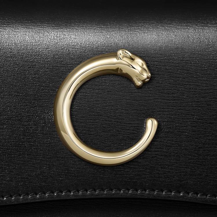 Panthère C系列超小号款手袋 黑色 小牛皮