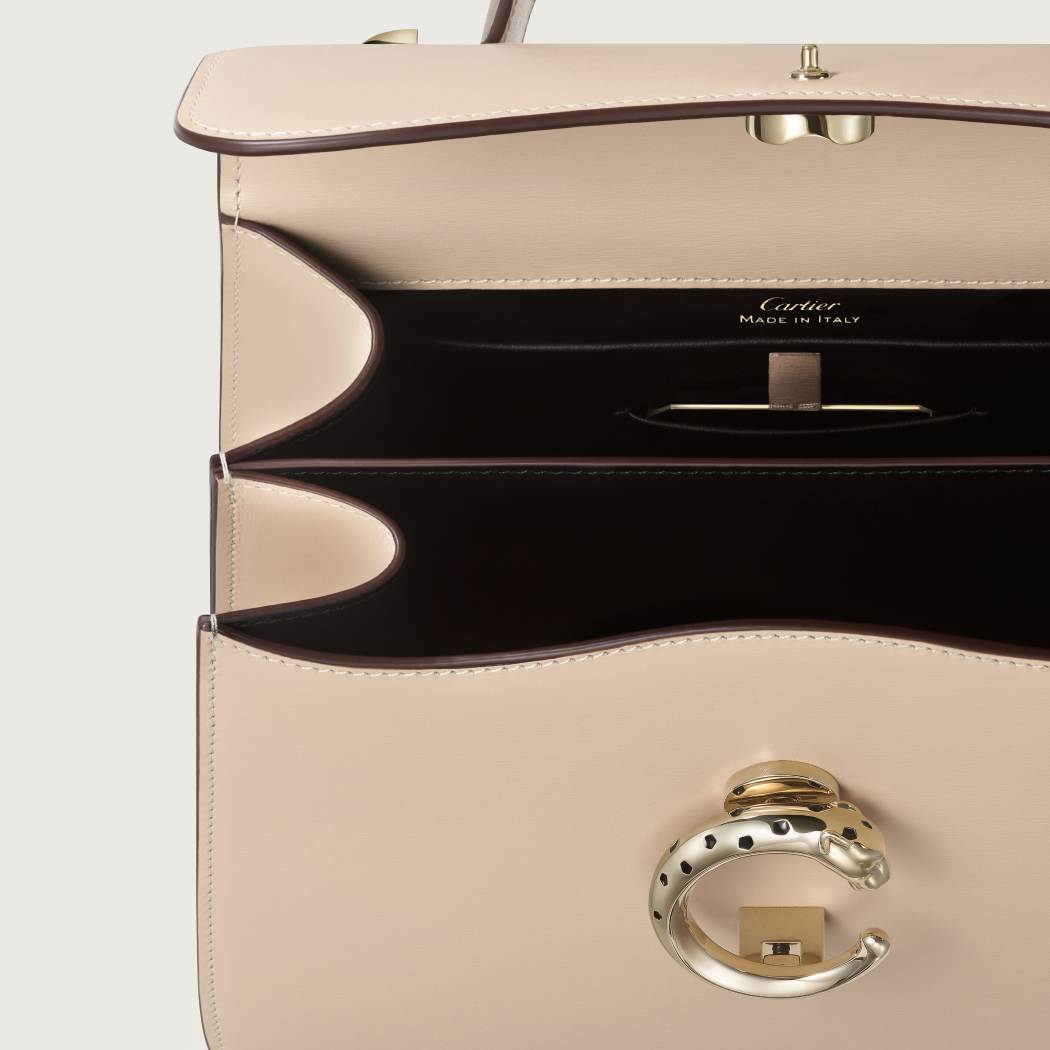 Panthère C系列小号款手袋 米色 小牛皮