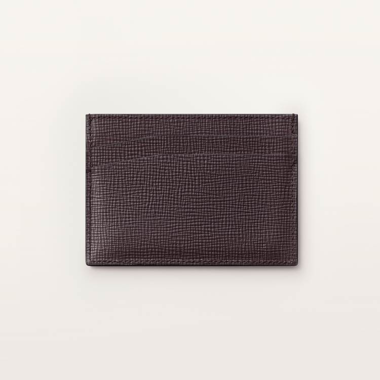 Losange系列卡片夹 乌木色 小牛皮