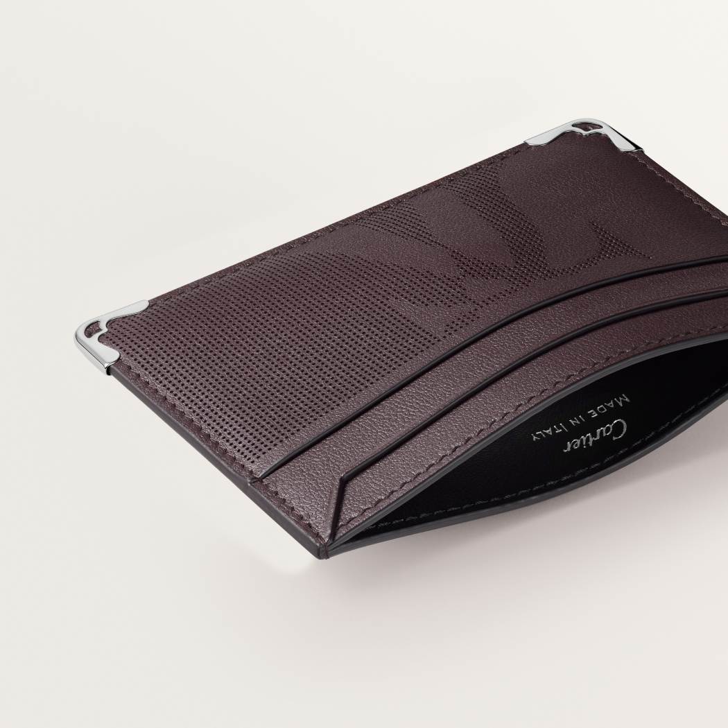Must系列卡片夹 乌木色 小牛皮