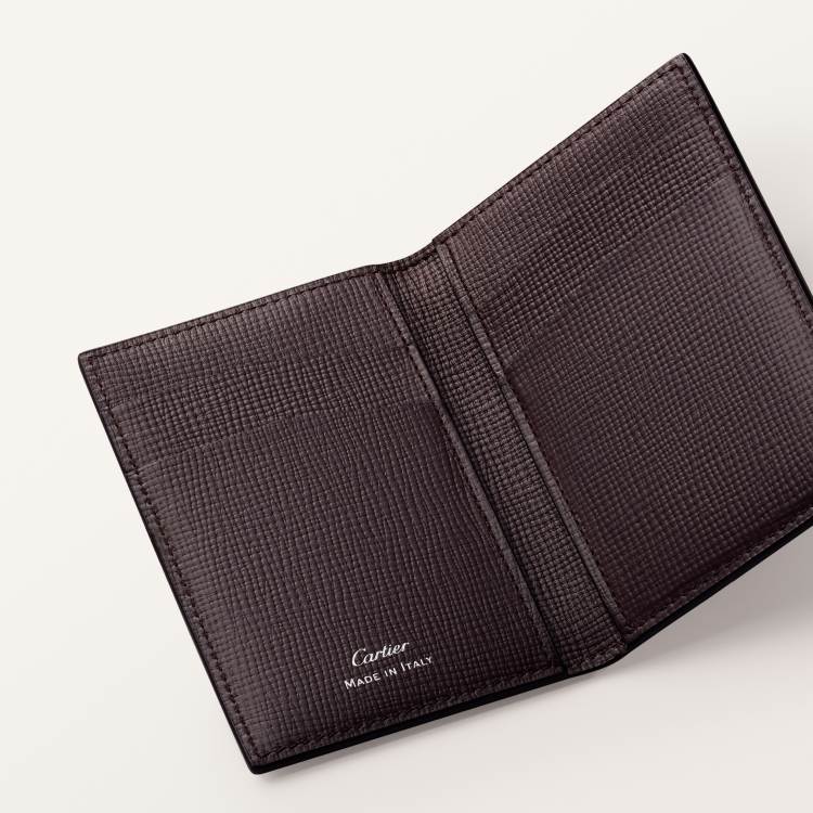 Losange系列卡片夹 乌木色 小牛皮