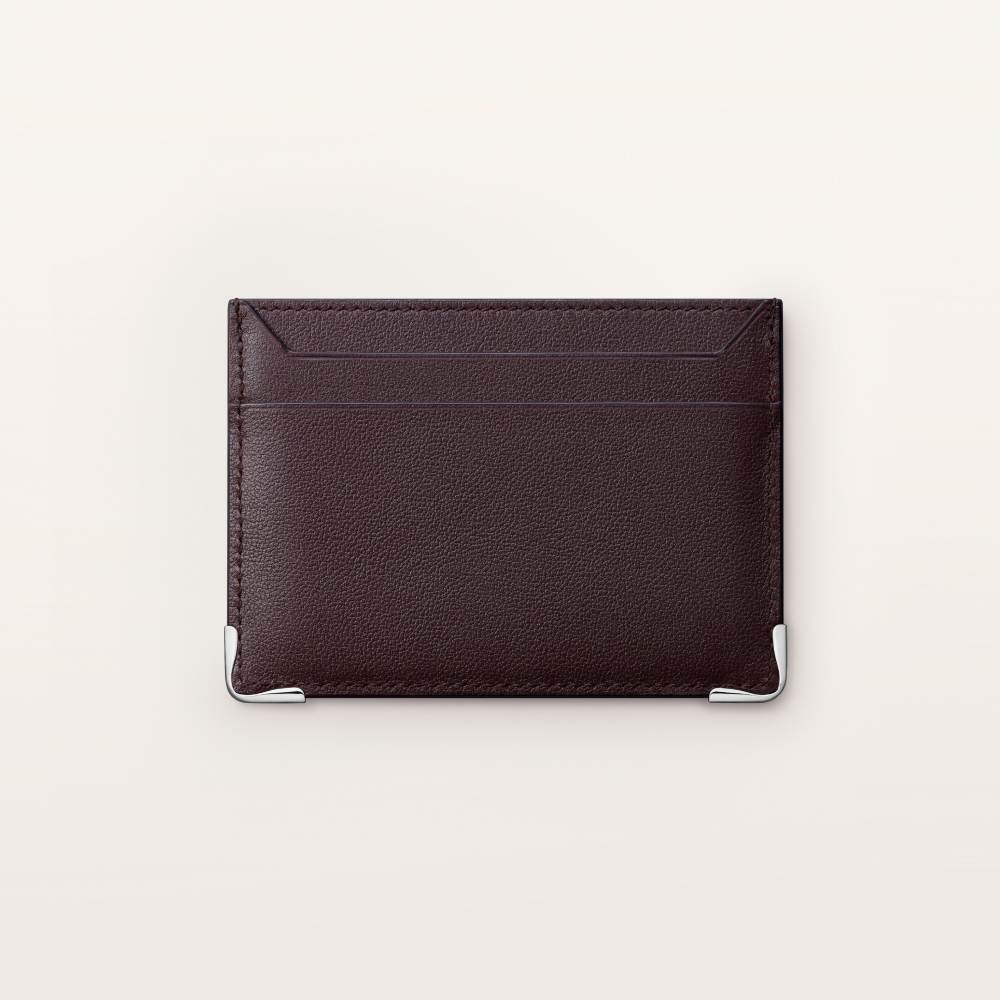 Must系列卡片夹 乌木色 小牛皮
