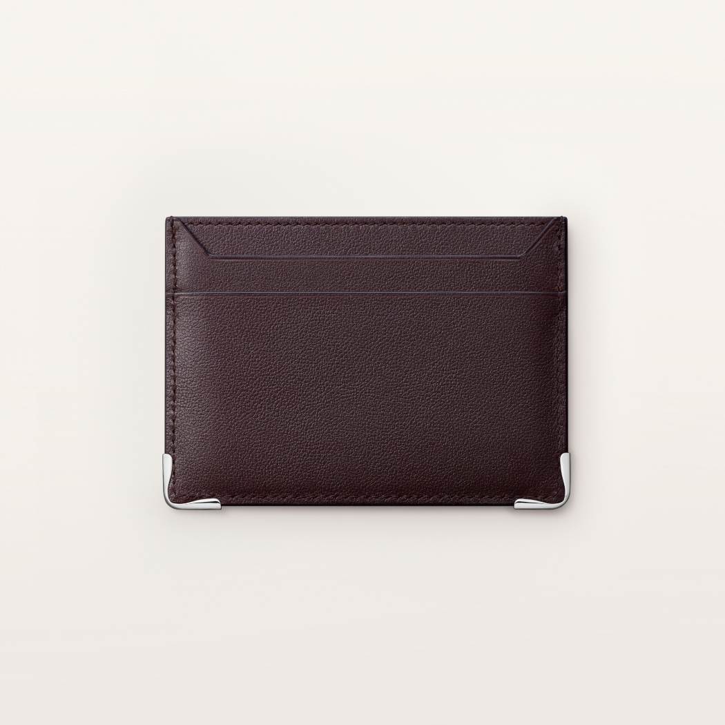 Must系列卡片夹 乌木色 小牛皮