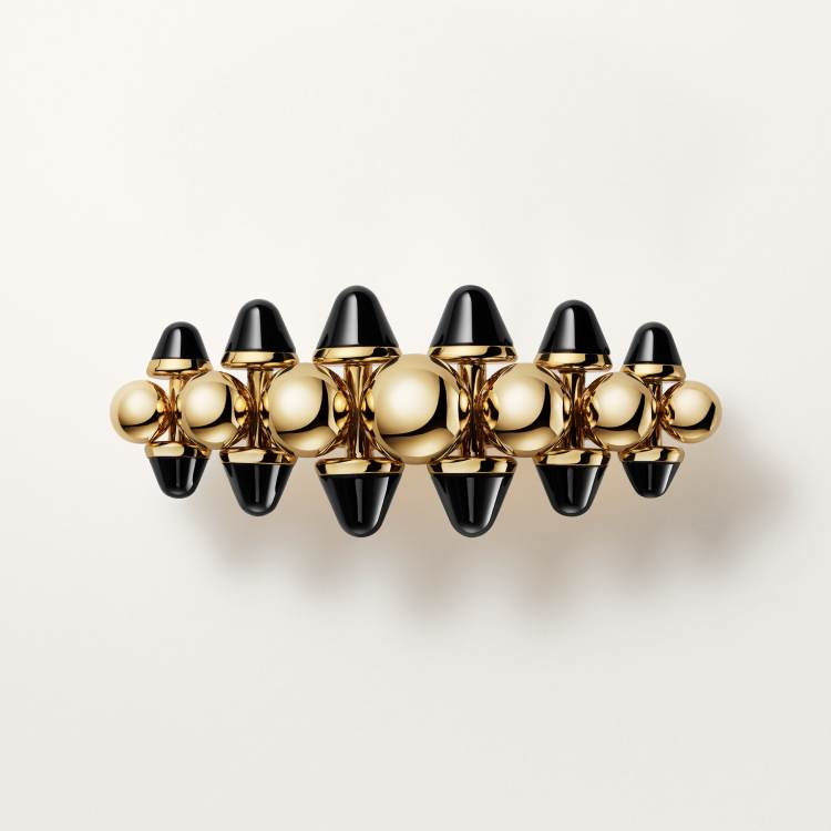 Clash de Cartier戒指，超大号款，缟玛瑙 18K黄金